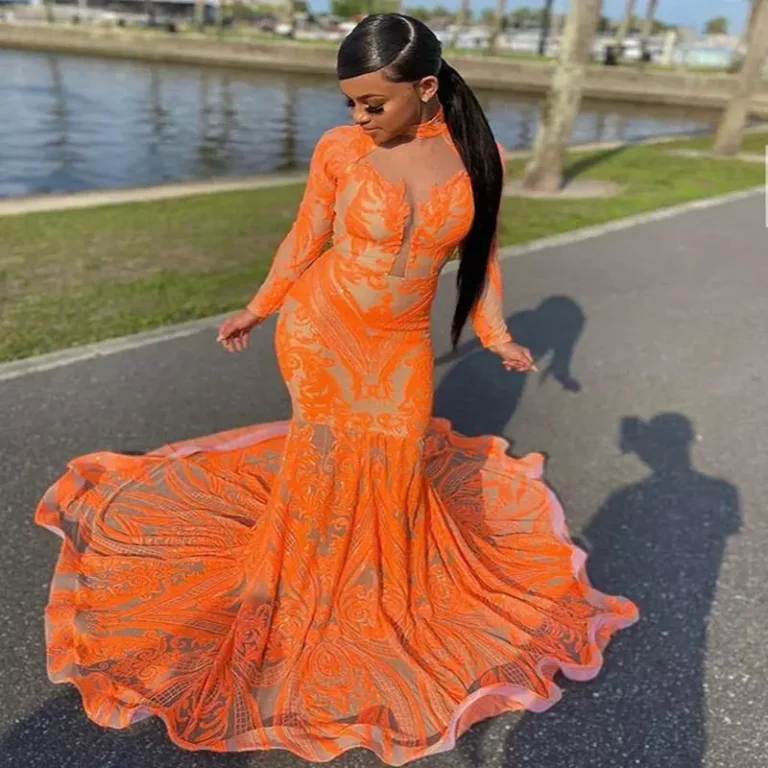 Top 25 Orange Prom Dresses for Black Women That Slay Every 2026 Night Look