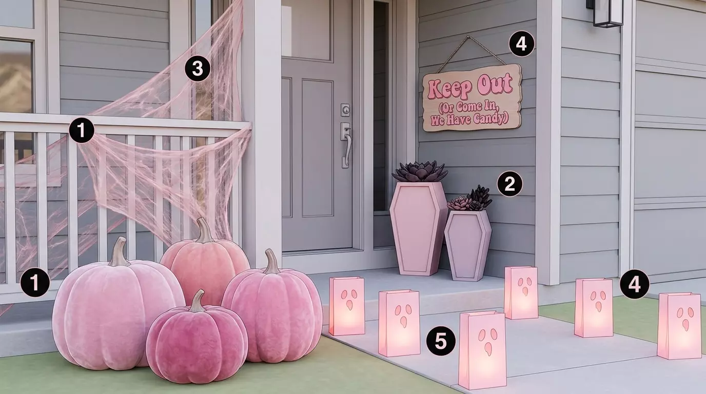 Top 20 Pink Halloween Decor Ideas to Create a Cute Spooky Home