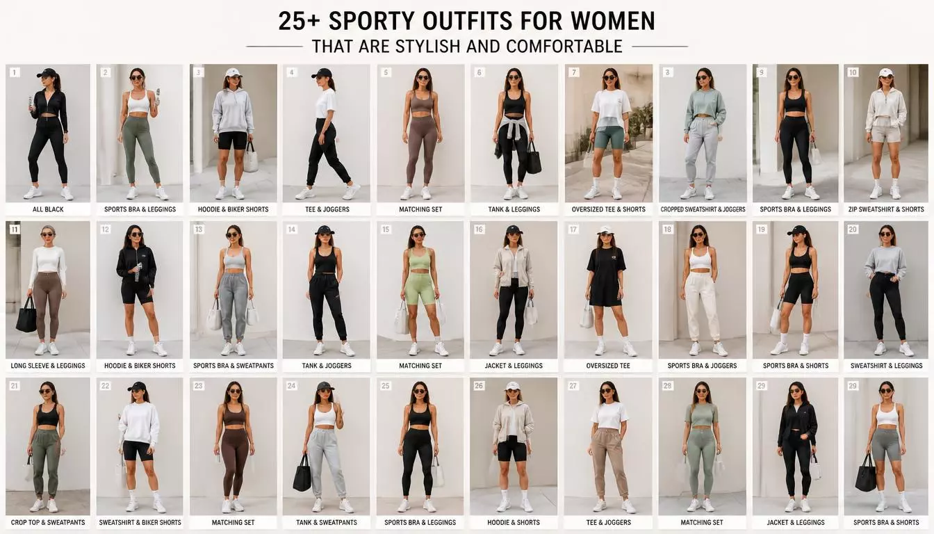 25+ Sporty Outfits for Women That Are Stylish and Comfortable