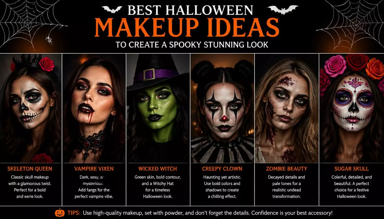 20 Best Halloween Makeup Ideas to Create a Spooky Stunning Look