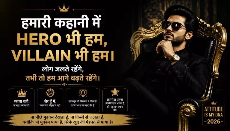 450+ Best Hindi Attitude Captions for Instagram 2026 Royal Stylish & Savage Lines
