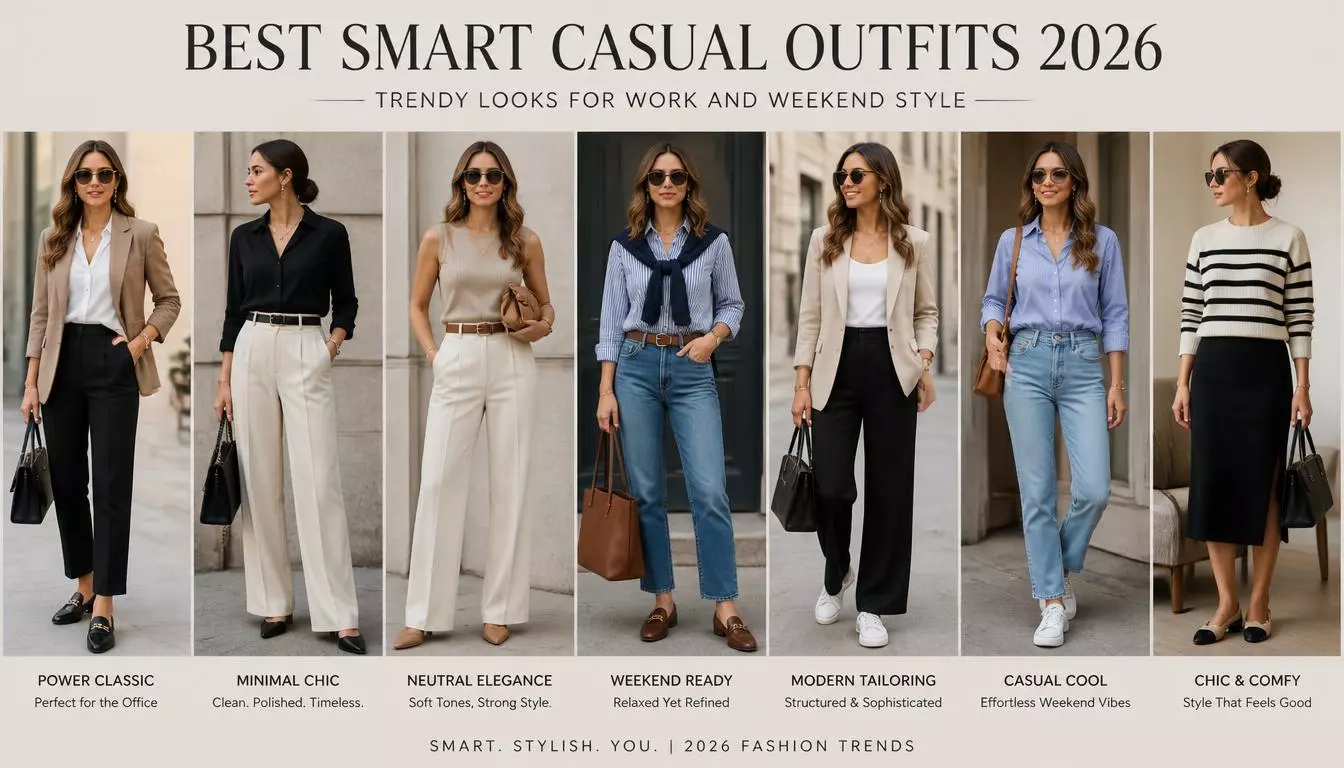 Best Smart Casual Outfits 2026: Trendy Looks for Work and Weekend Style
