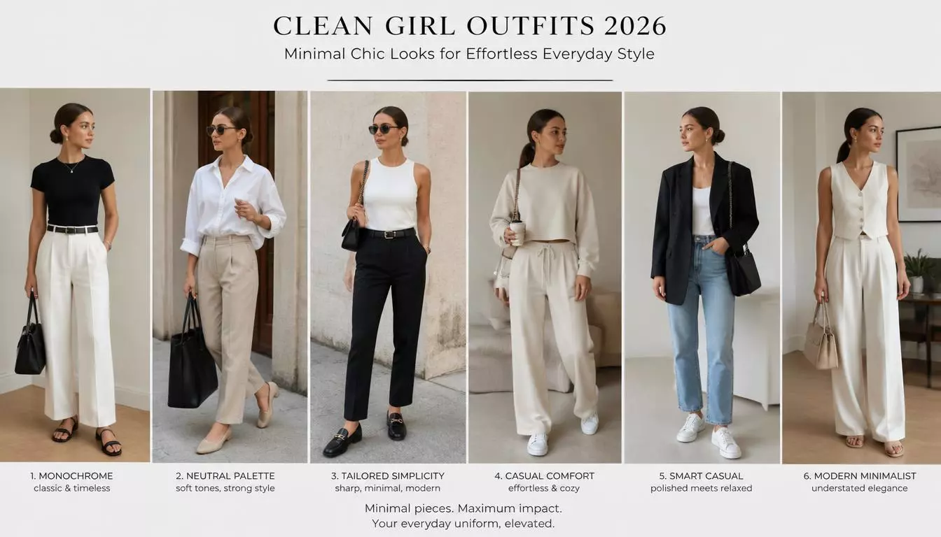 Top 15 Clean Girl Outfits 2026: Minimal Chic Looks for Effortless Everyday Style