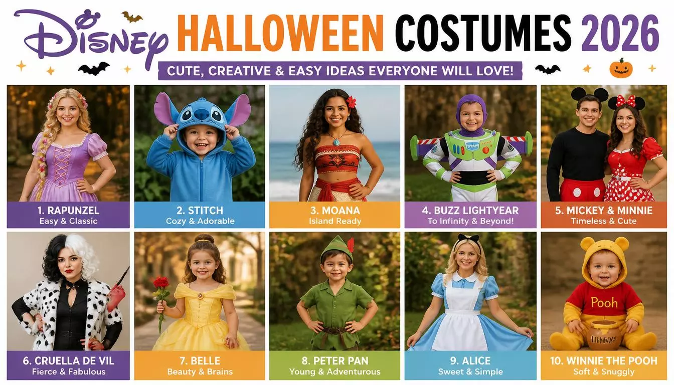 Best Disney Halloween Costumes 2026: Cute Creative & Easy Ideas Everyone Will Love 