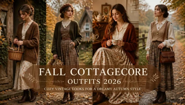 25+ Fall Cottagecore Outfits 2026: Cozy Vintage Looks for a Dreamy Autumn Style