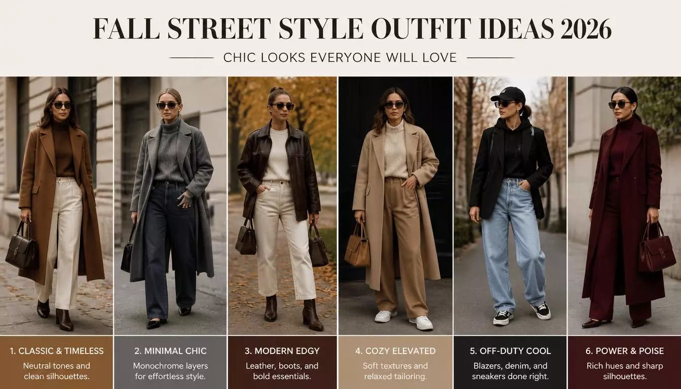 25+ Fall Street Style Outfit Ideas 2026: Chic Looks Everyone Will Love 