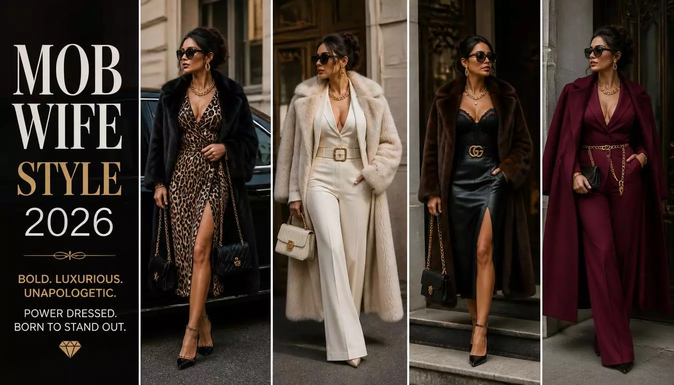 Top 25 Mob Wife Style Outfits 2026: Bold Luxury Looks for a Glamorous Woman