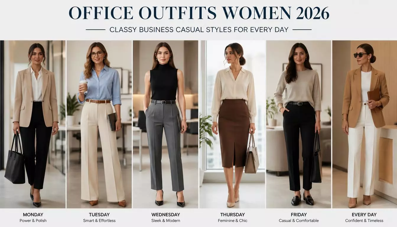 Elegant Office Outfits Women 2026: Classy Business Casual Styles for Every Day
