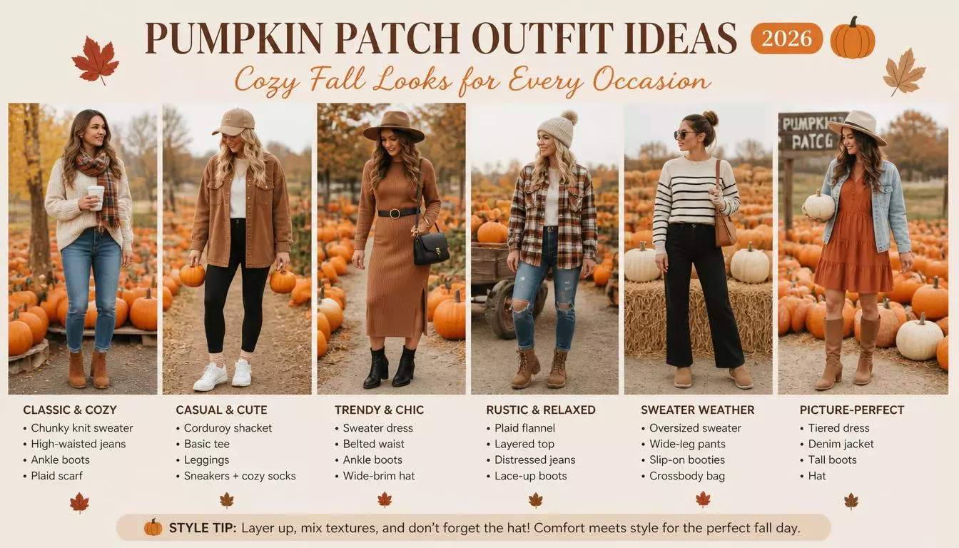 Best Pumpkin Patch Outfit Ideas 2026: Cozy Fall Looks for Every Occasion