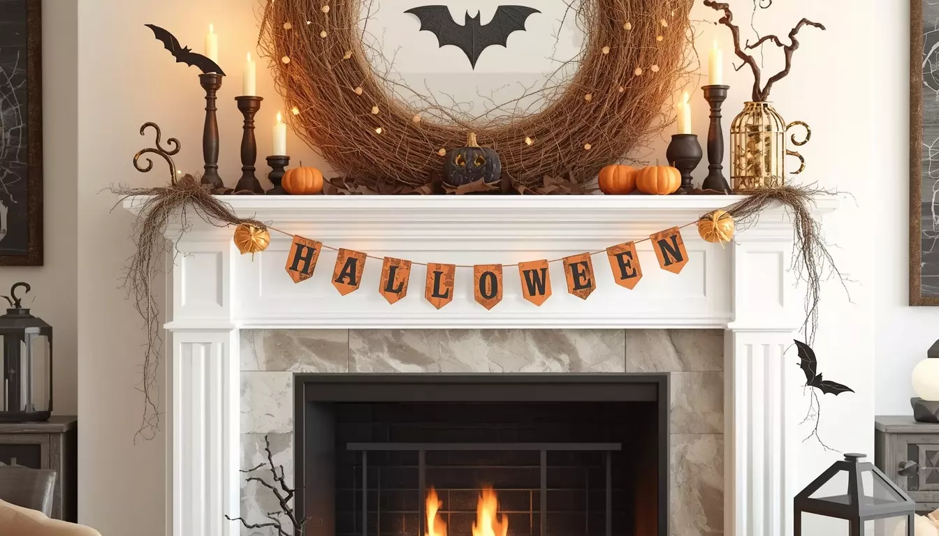 Gorgeous Halloween Mantel Decor Ideas for a Cozy and Spooky Home