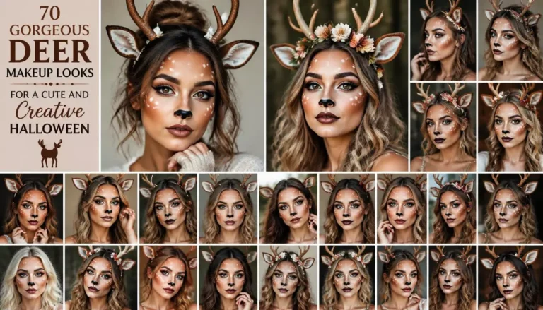 70 Gorgeous Deer Makeup Looks for a Cute and Creative Halloween